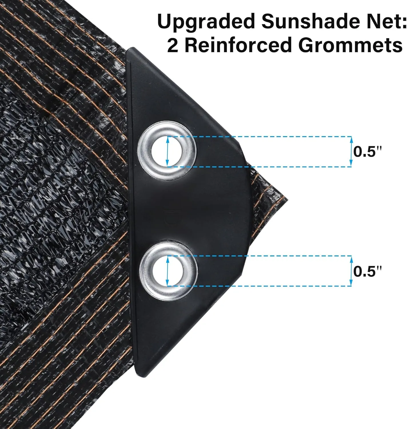 winemana Black Shade Cloth 70%, 5x10 FT Mesh Tarp - Garden Shade for Greenhouse, Patio, Vegetables, Plants Cover and Chicken Coops, Sun Shade Net for Outdoor Protection with Reinforced Grommets