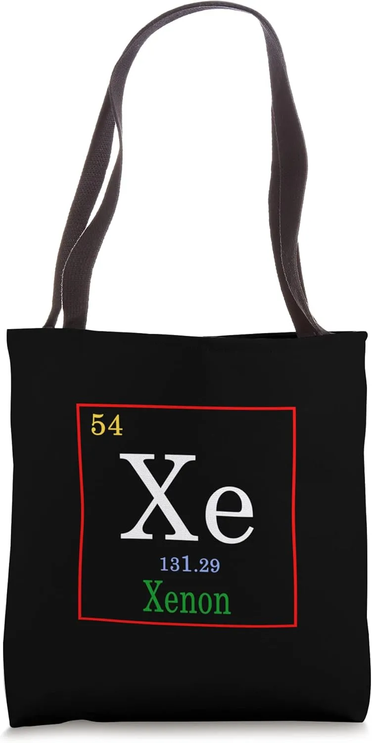 Xenon Element Periodic Table Chemistry Tote Bag