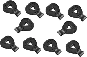Yardwe 2sets Mesh Clip Sun Shade Greenhouses Outdoor Tent Clip Waterproof Tent Border Netting Drillable Clamp Tarp Clip Tarps Tent Fixing Clip Tarp Clips Tent Trap Clamp Black 10pcs*2