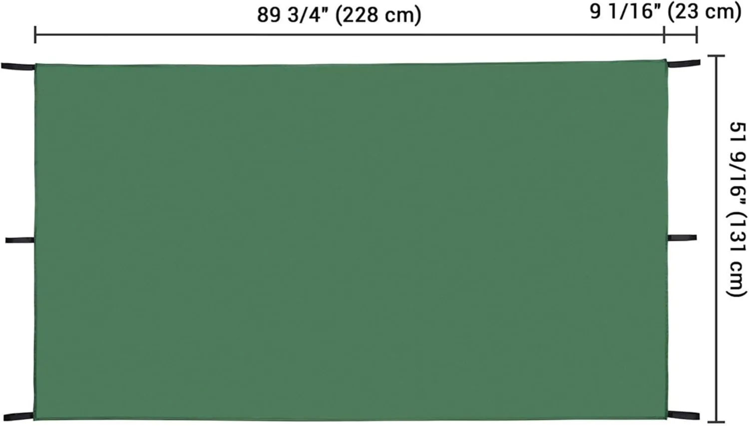 Yescom 52"x90" Swing Set Canopy Replacement Waterproof Playground Tarp Cover Roof Playset Outdoor Child Swingset Shade