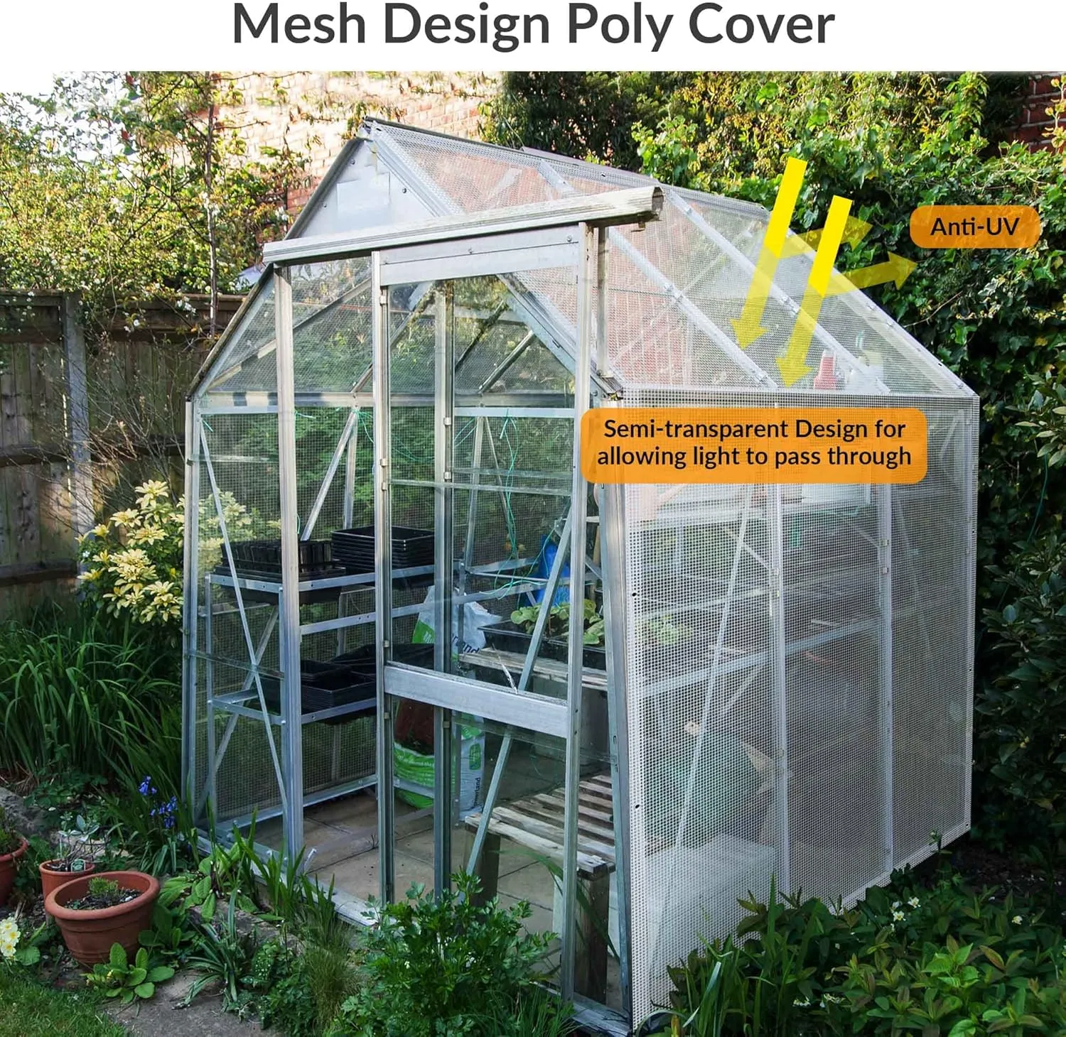 Yescom Clear Tarp Heavy Duty Waterproof 6x12Ft 14Mil for Greenhouse Outdoor Garden Chicken Pen Trailers UV Resistant Large Tarpaulin with Grommets