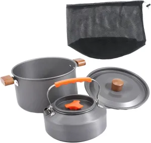 YIJU Camping Cooking Set with Lid and Compact Pot for Outdoor Adventures