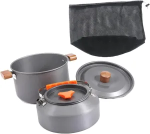 YIJU Camping Cooking Set with Lid and Compact Pot for Outdoor Adventures