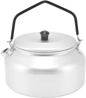 Yosoo Camping Kettle Tea Pot Outdoor Cover Handle Portable Alloy Picnic Barbecue Ultra Light Coffee Pot for Cookware Coffeemaker Pots