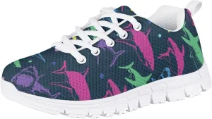 Yzaoxia Tennis Shoes for Kids Girls Size 11-5 Lightweight Walking Shoes Lace Up Athletic Shoes